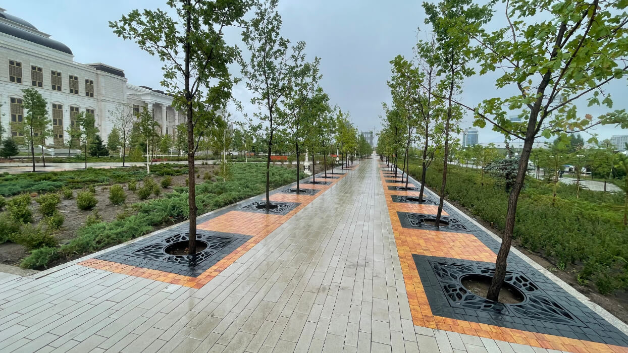 Приствольная решетка для дерева ZKING CRUST 1.2х1.2м Черная в Краснодаре фото