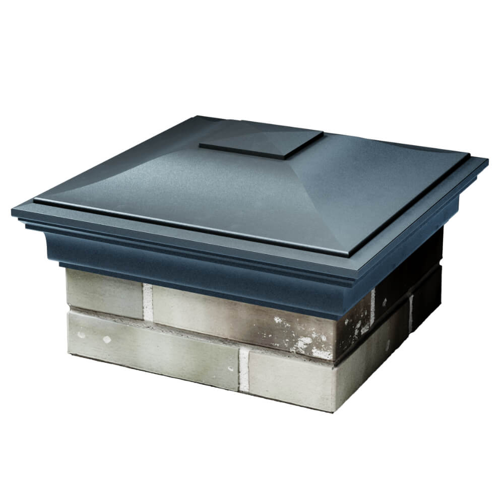 Колпак Zking Монблан Серый на столб 1.5х1.5 кирпича (385х385мм) в Краснодаре фото