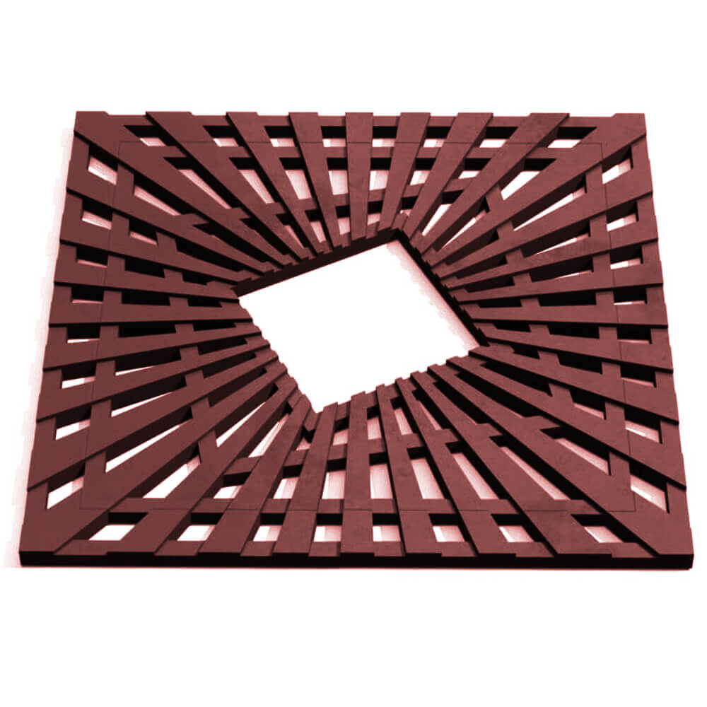 Приствольная решетка для дерева ZKING ATMOSPHERE 1.2х1.2м Коричневая Краснодар фото