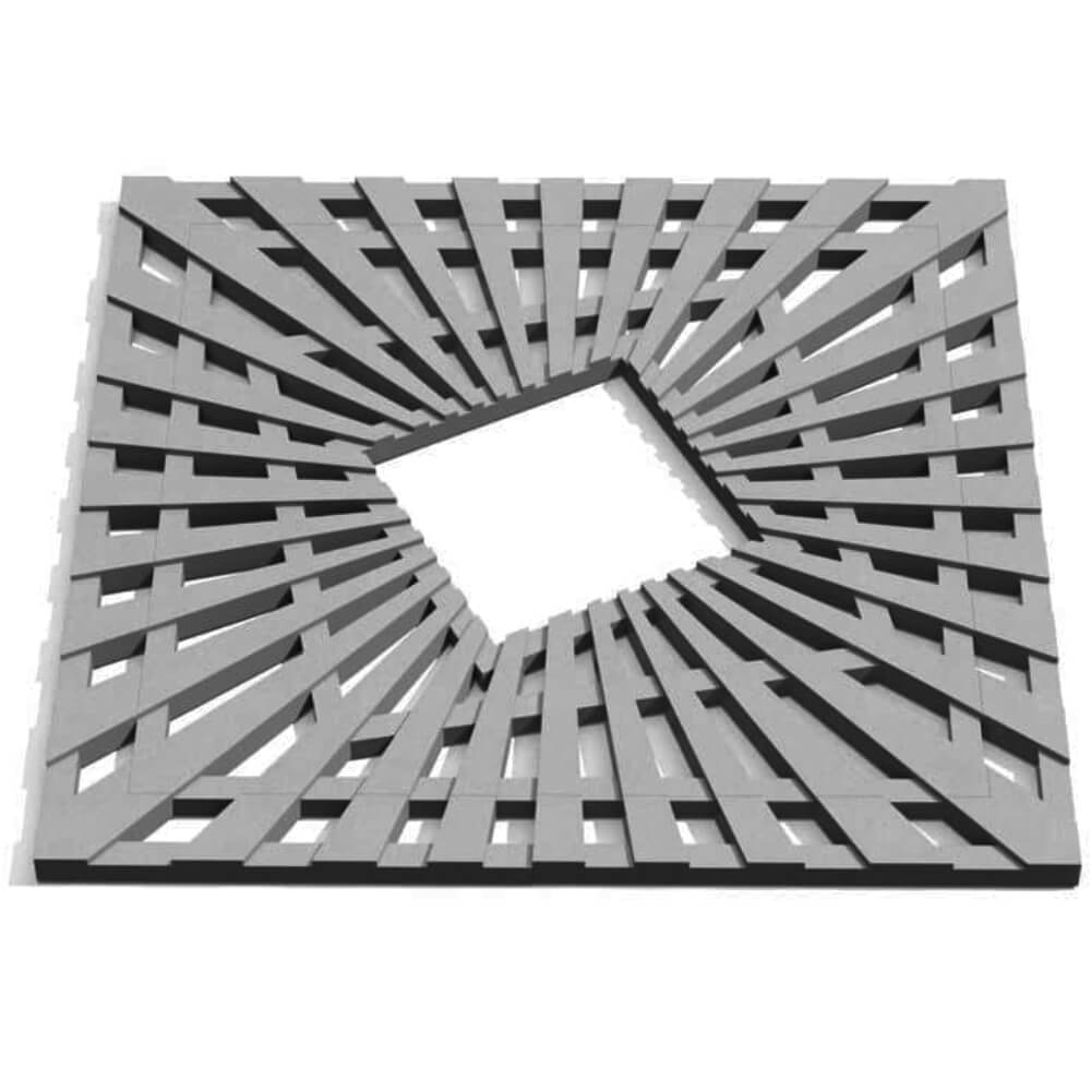 Приствольная решетка для дерева ZKING ATMOSPHERE 1.2х1.2м Серая Краснодар фото