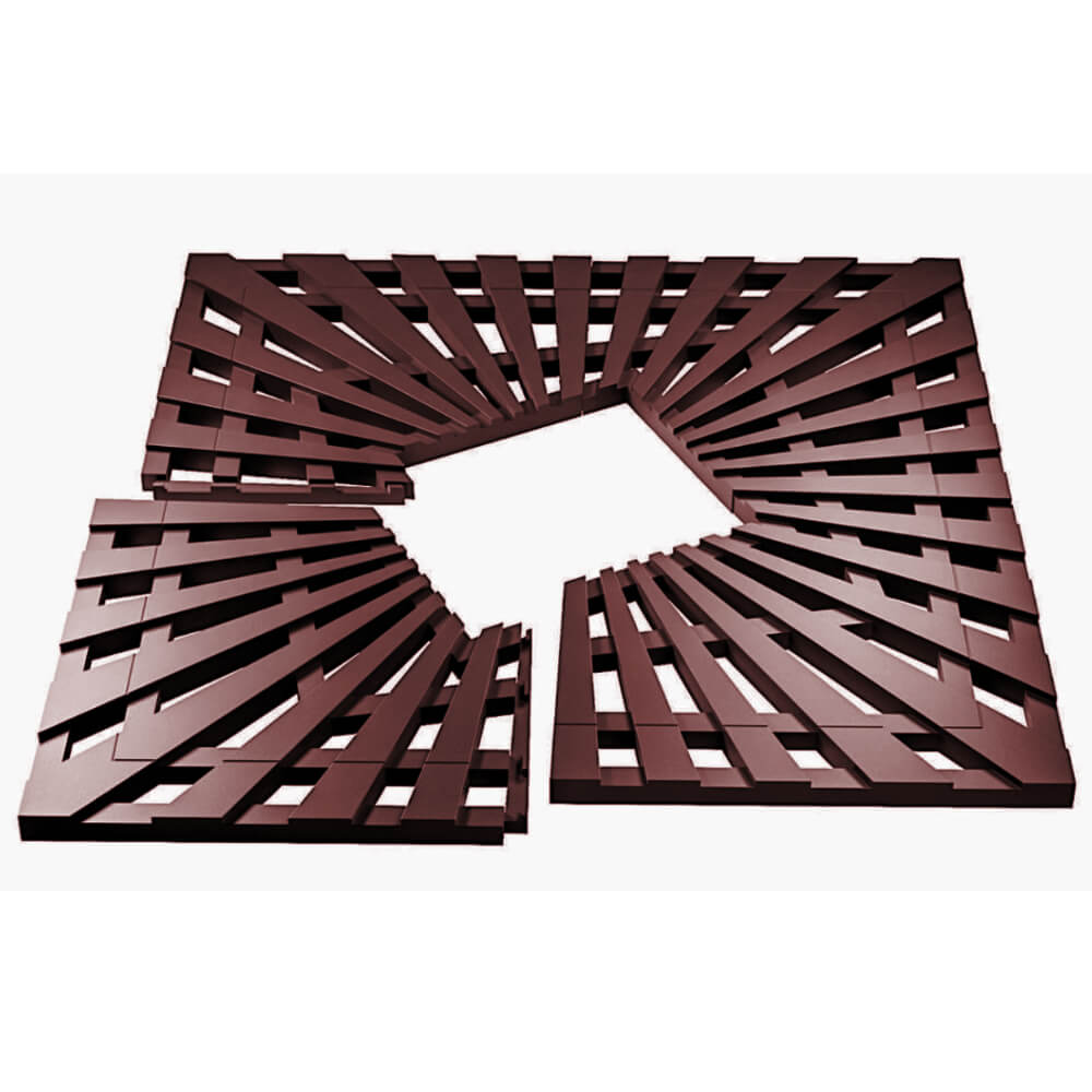 Приствольная решетка для дерева ZKING ATMOSPHERE 1.2х1.2м Коричневая в Краснодаре фото