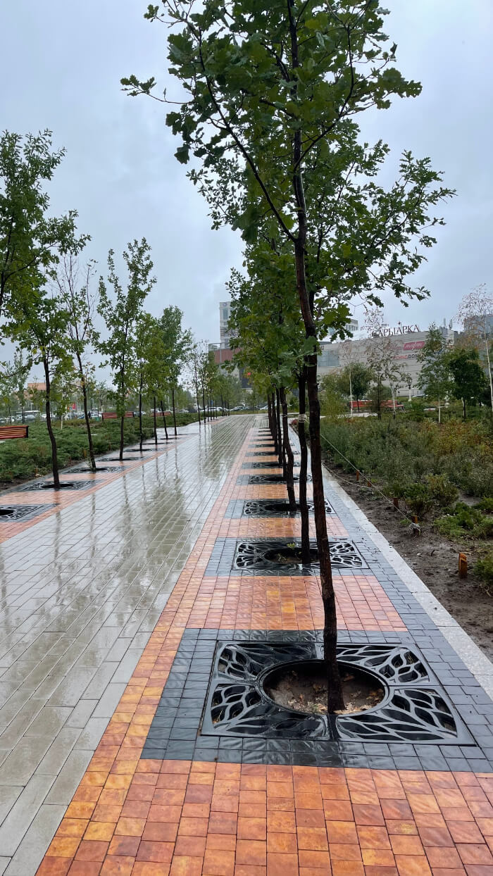 Приствольная решетка для дерева ZKING CRUST 1.2х1.2м Черная в Краснодаре фото