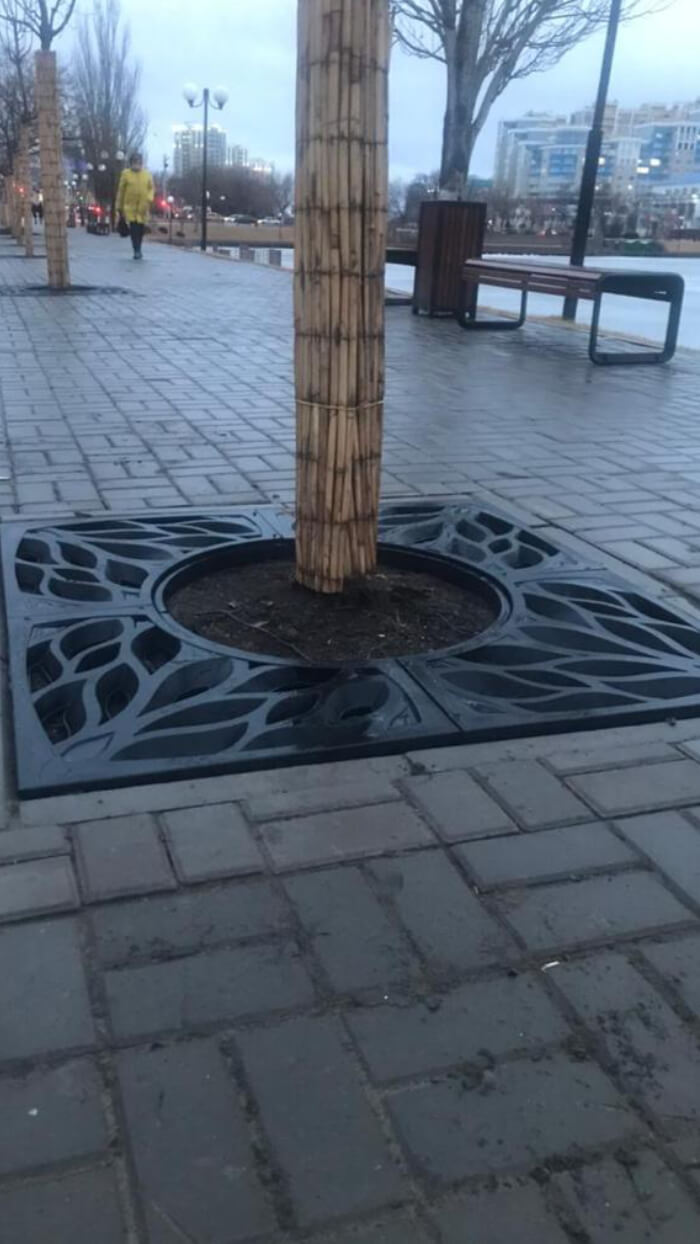 Приствольная решетка для дерева ZKING CRUST 1.2х1.2м Черная в Краснодаре фото