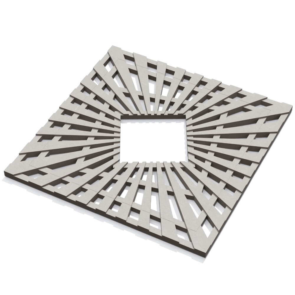 Приствольная решетка для дерева ZKING ATMOSPHERE 1.2х1.2м Бежевая в Краснодаре фото