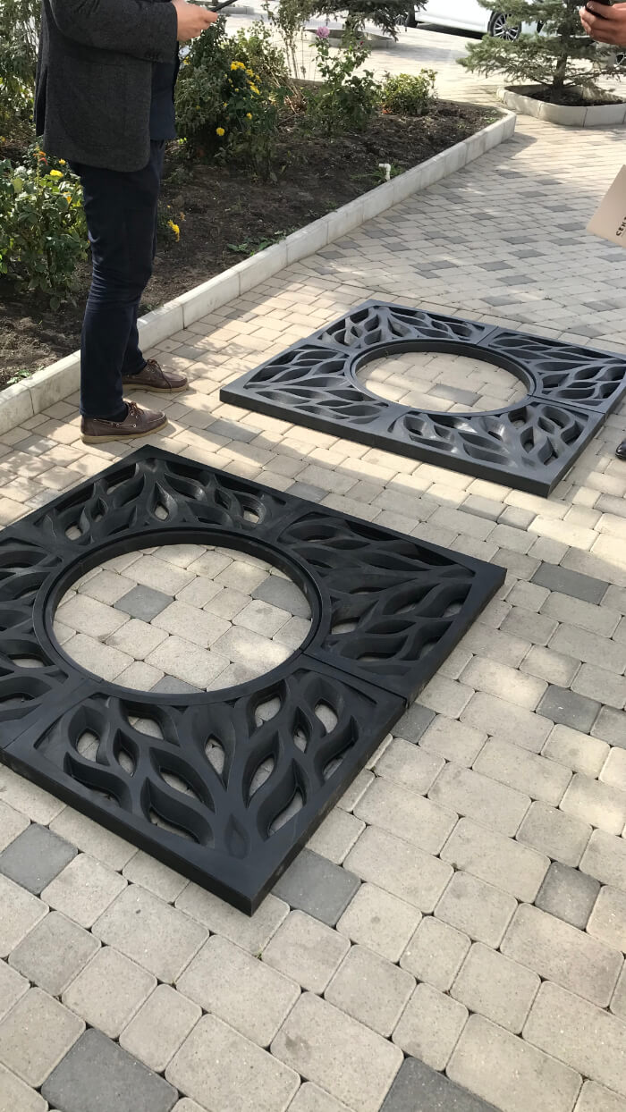 Приствольная решетка для дерева ZKING CRUST 1.2х1.2м Черная в Краснодаре фото