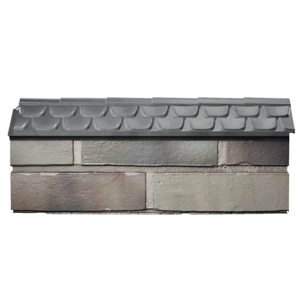 Парапет Zking Эльбрус Серый с посадкой на 0.5 кирпича (130мм) в Краснодаре фото