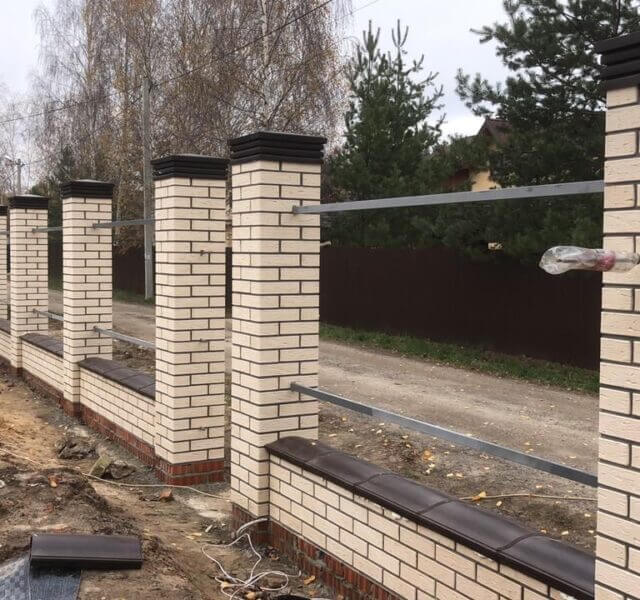 Колпак Zking Бона ХайТек Коричневый на столб 1.5х1.5 кирпича (385х385мм) в Краснодаре фото