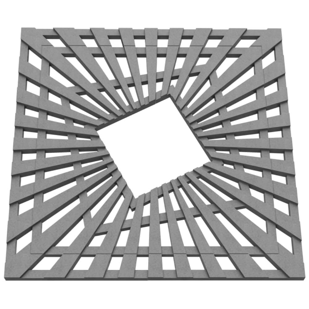 Приствольная решетка для дерева ZKING ATMOSPHERE 1.2х1.2м Серая в Краснодаре фото