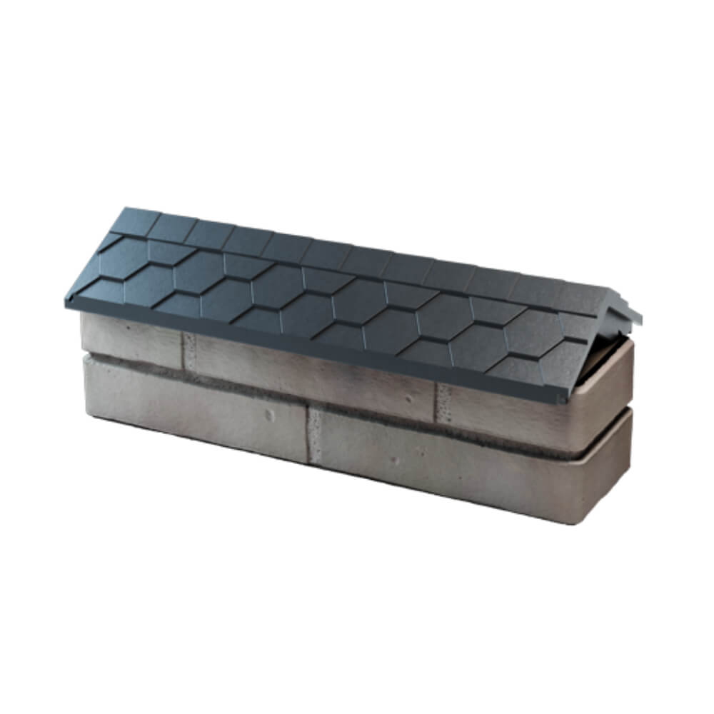 Парапет Zking Эверест Серый с посадкой на 0.5 кирпича (130мм) в Краснодаре фото