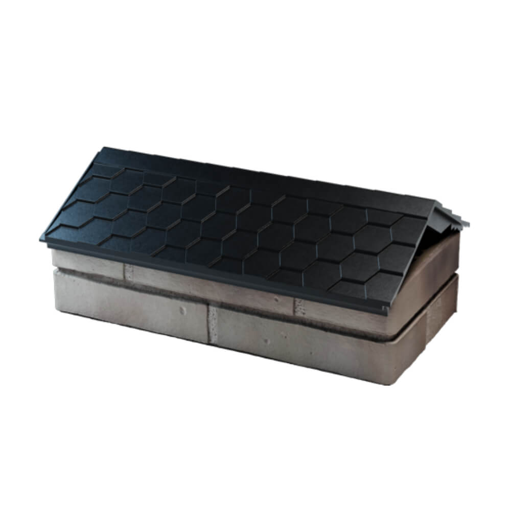 Парапет Zking Эверест Черный с посадкой на 1 кирпич (200/225/255мм) в Краснодаре фото