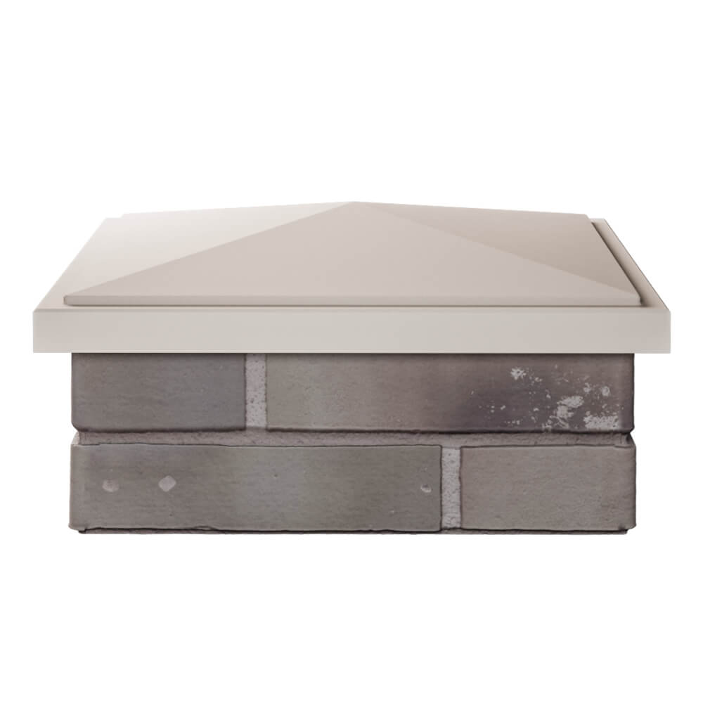 Колпак Zking БонаМоно Бежевый на столб 1.5х1.5 кирпича (385х385, 400х400мм) Краснодар фото