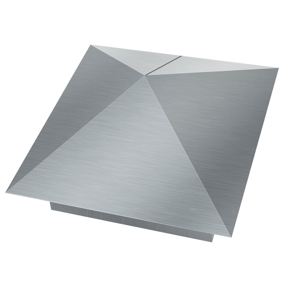 Колпак металлический 380х380мм оцинкованный заборный Краснодар фото