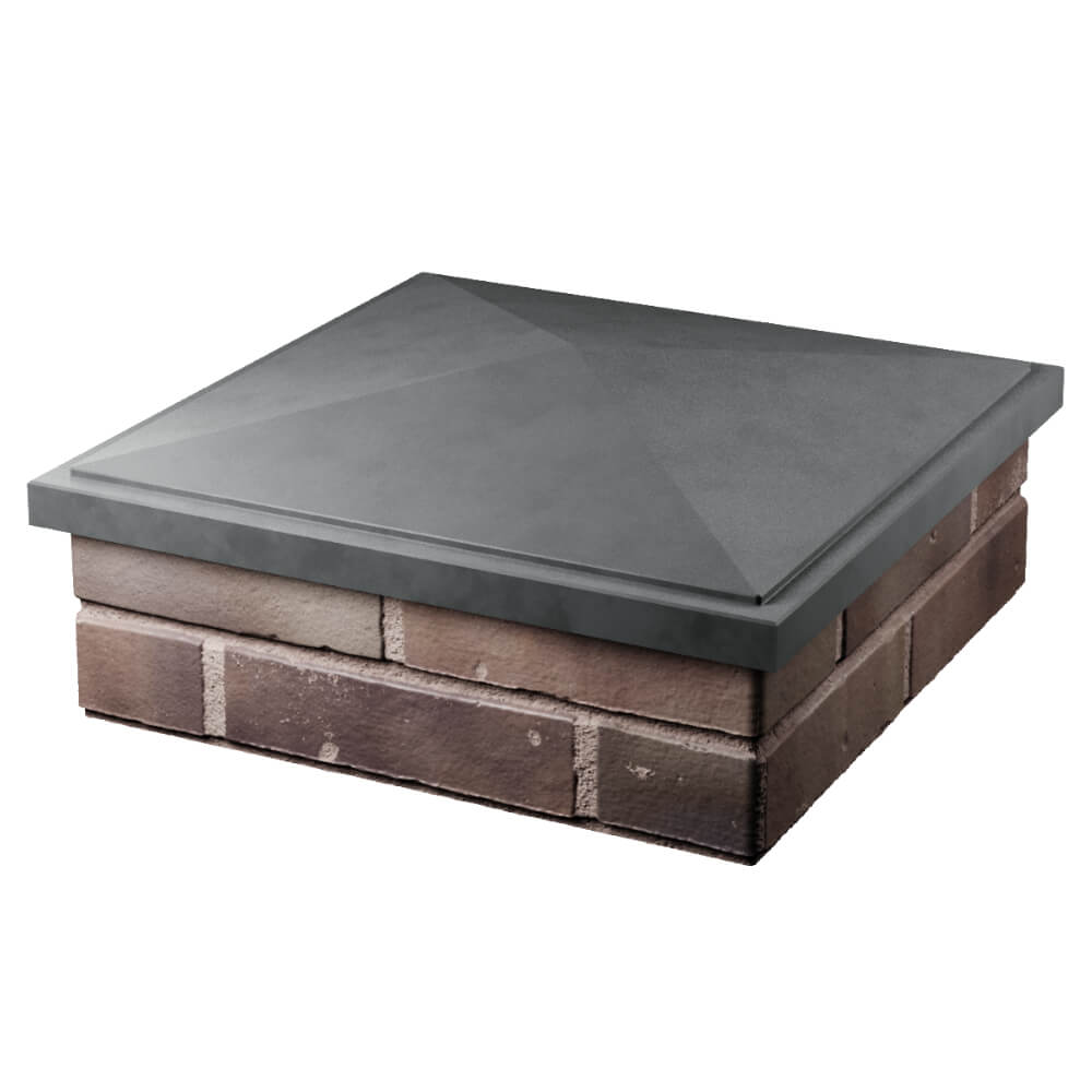 Колпак Zking БонаМоно Серый на столб 2х2 кирпича (515х515, 530х530мм) в Краснодаре фото