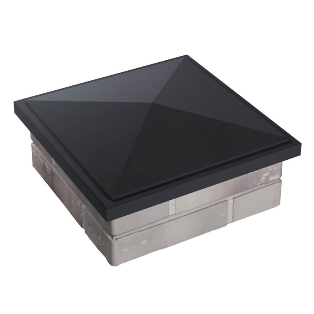 Колпак Zking БонаМоно Серый на столб 1.5х1.5 кирпича (385х385, 400х400мм) в Краснодаре фото