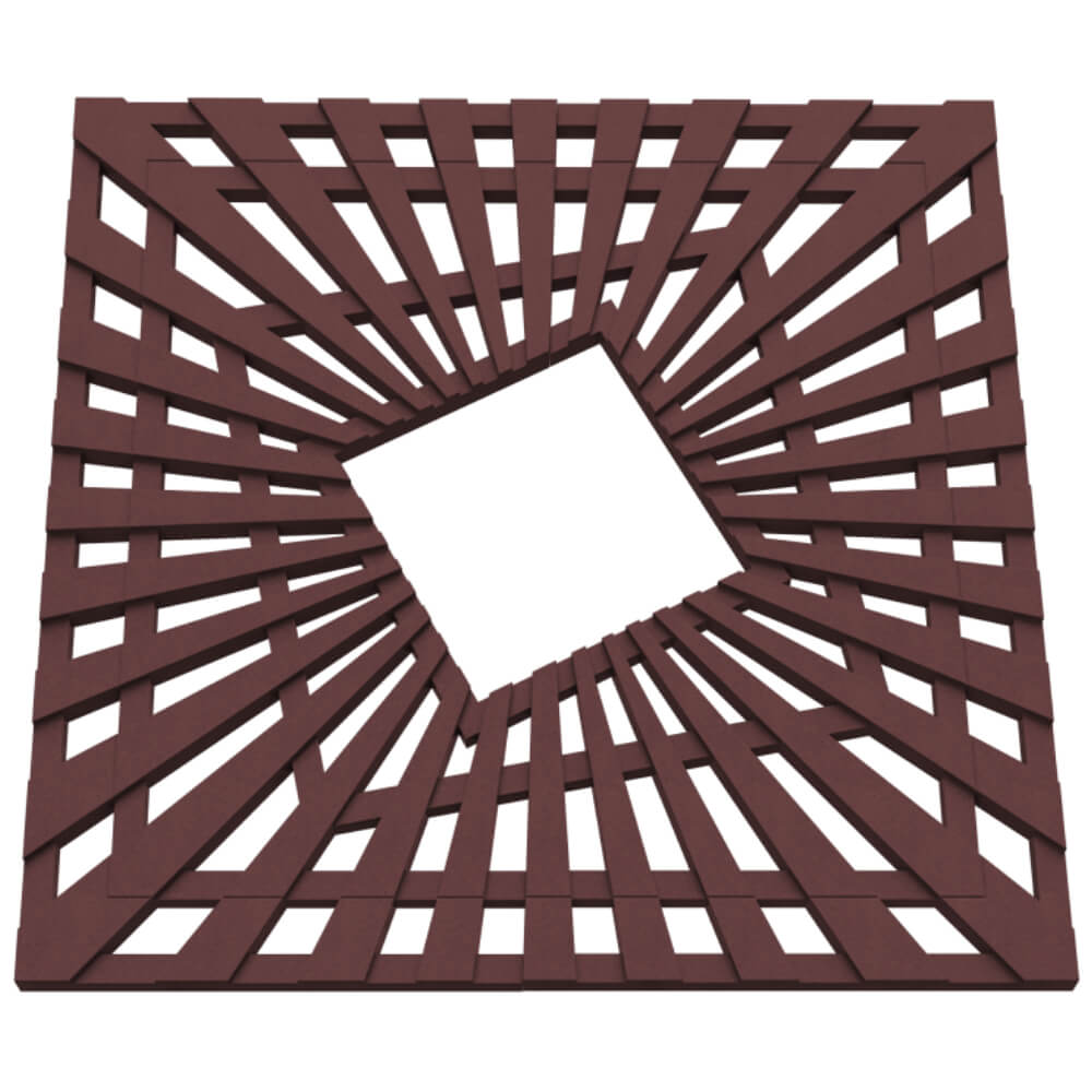 Приствольная решетка для дерева ZKING ATMOSPHERE 1.2х1.2м Коричневая в Краснодаре фото