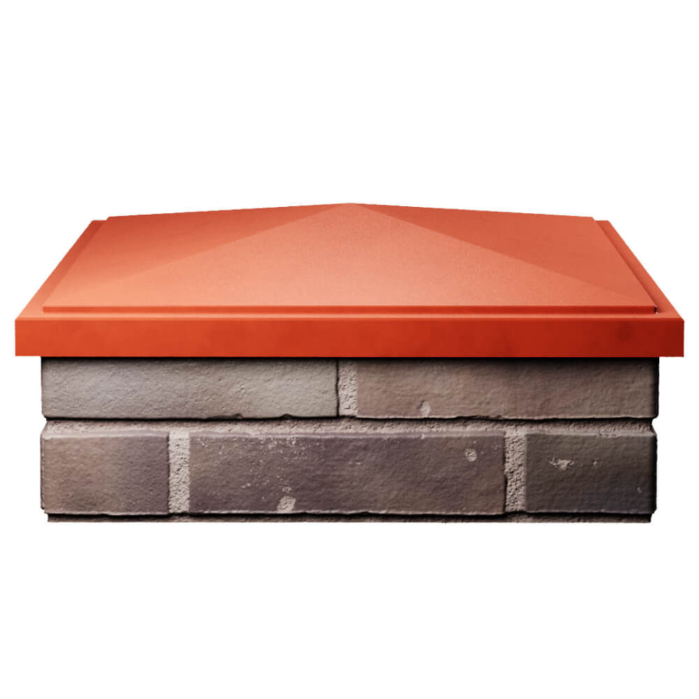 Колпак Zking БонаМоно Красный на столб 2х2 кирпича (515х515, 530х530мм) Краснодар фото