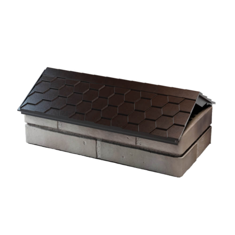 Парапет Zking Эверест Коричневый с посадкой на 1 кирпич (200/225/255мм) в Краснодаре фото