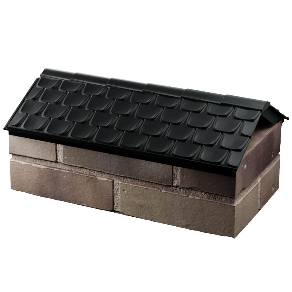 Парапет Zking Эльбрус Черный с посадкой на 1 кирпич (255мм) в Краснодаре фото