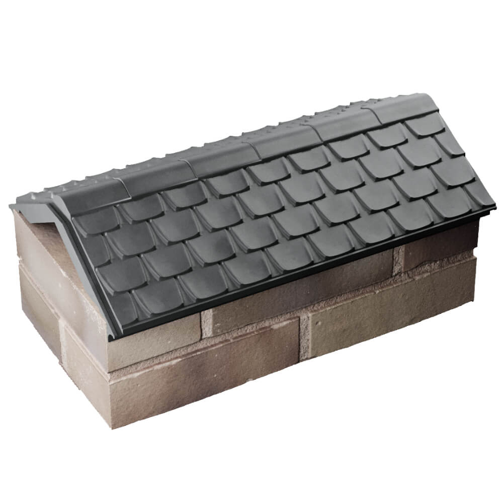 Парапет Zking Эльбрус Серый с посадкой на 1 кирпич (255мм) в Краснодаре фото