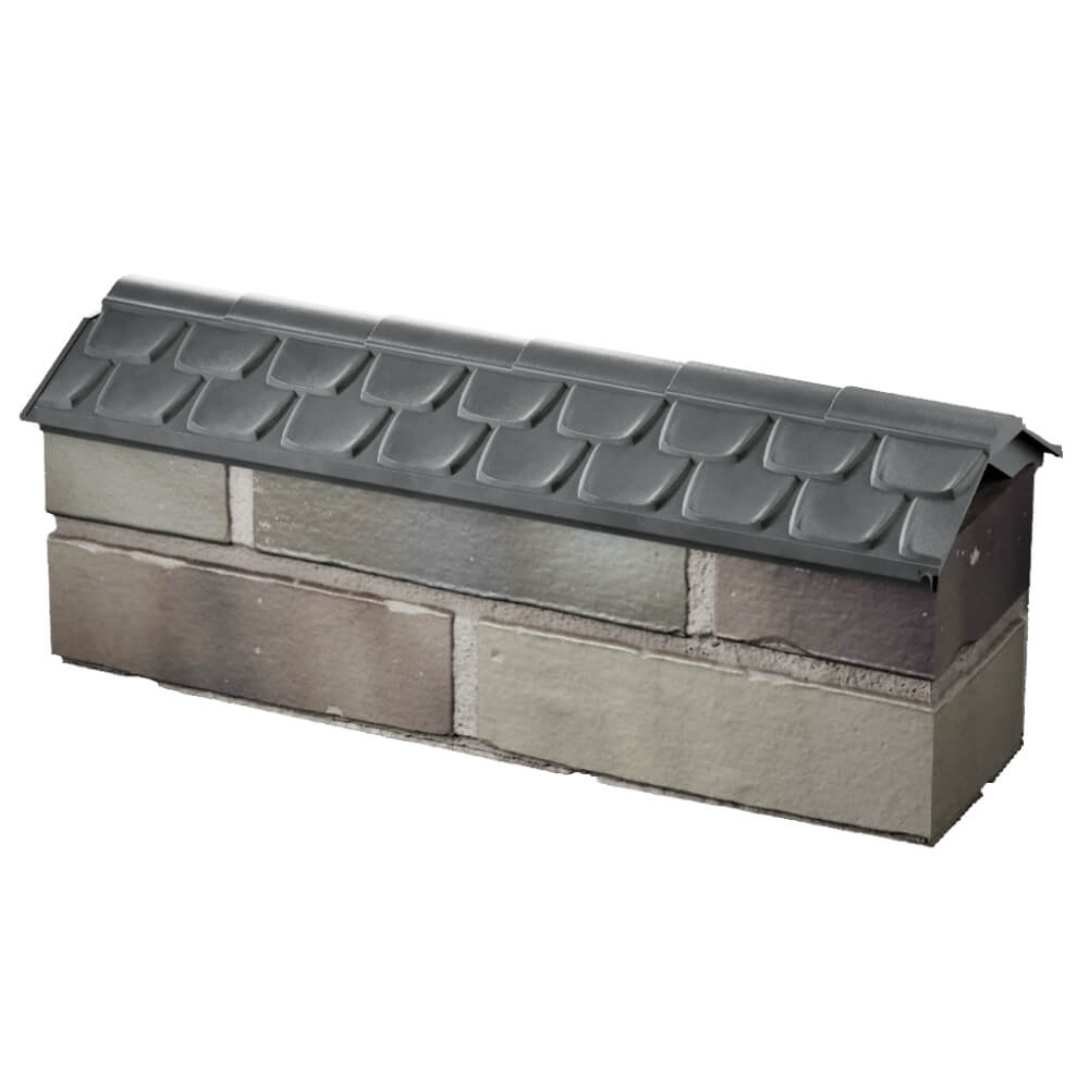 Парапет Zking Эльбрус Серый с посадкой на 0.5 кирпича (130мм) в Краснодаре фото