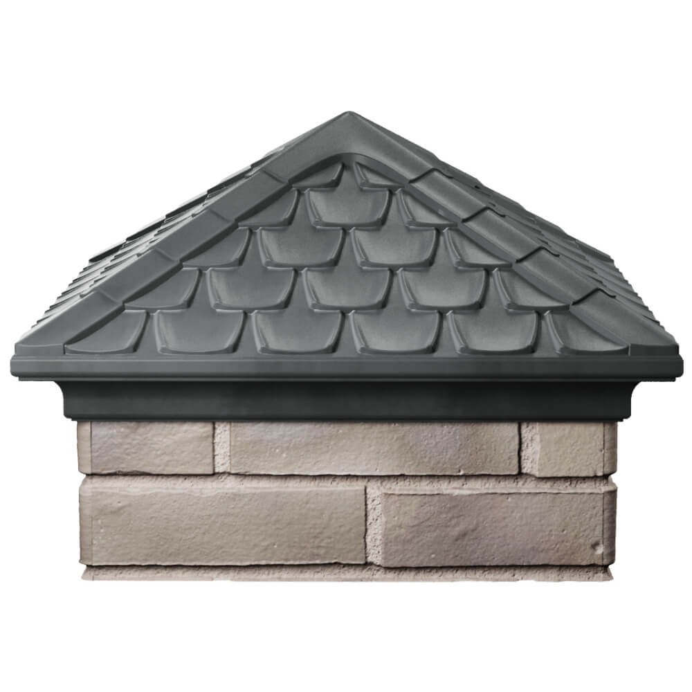 Колпак Zking Эльбрус Серый на столб 1.5х1.5 кирпича (385х385мм) Краснодар фото