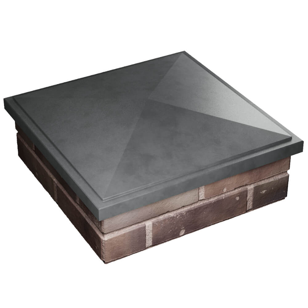 Колпак Zking БонаМоно Серый на столб 2х2 кирпича (515х515, 530х530мм) в Краснодаре фото