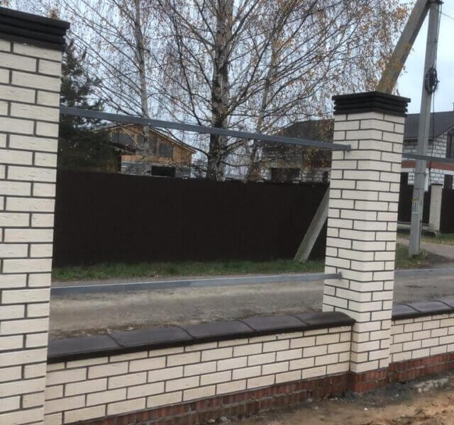 Колпак Zking Бона ХайТек Коричневый на столб 1.5х1.5 кирпича (385х385мм) в Краснодаре фото