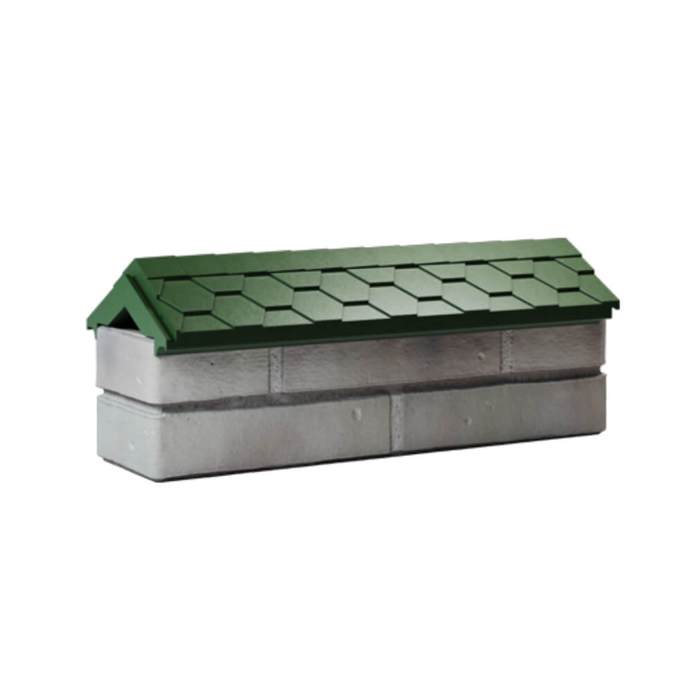 Парапет Zking Эверест Зеленый с посадкой на 0.5 кирпича (130мм) Краснодар фото