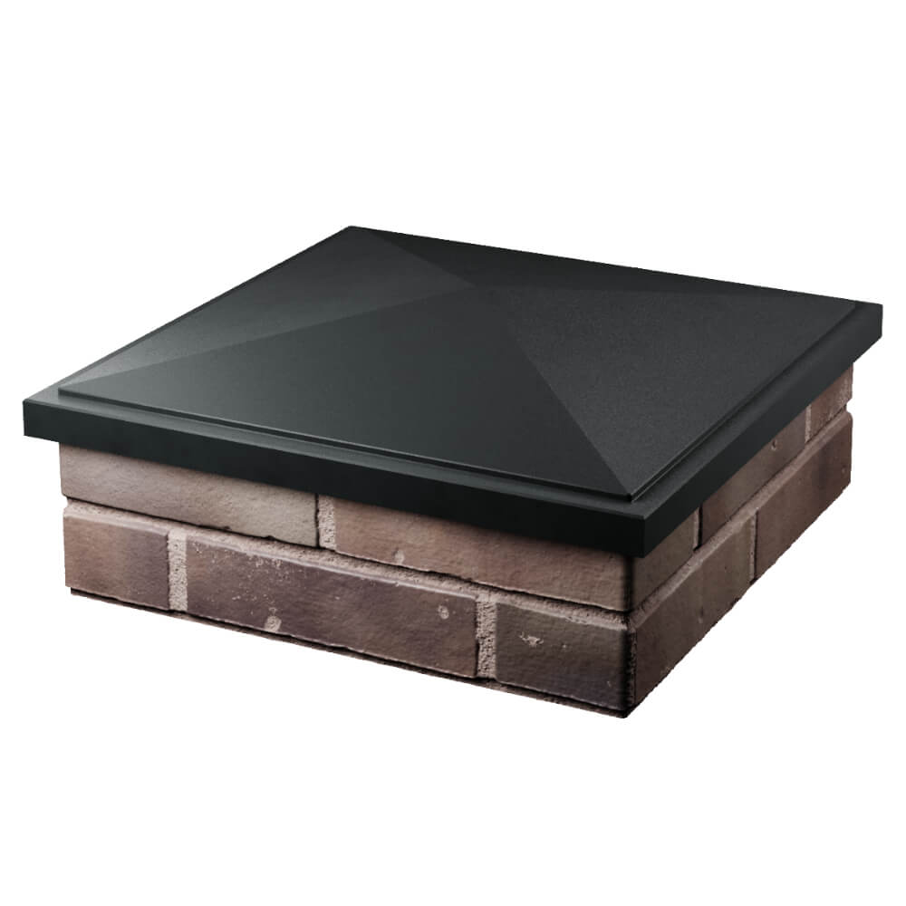 Колпак Zking БонаМоно Черный на столб 2х2 кирпича (515х515, 530х530мм) в Краснодаре фото