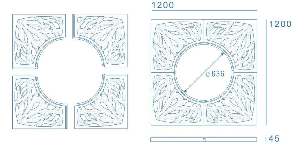 Приствольная решетка для дерева ZKING CRUST 1.2х1.2м Черная в Краснодаре фото