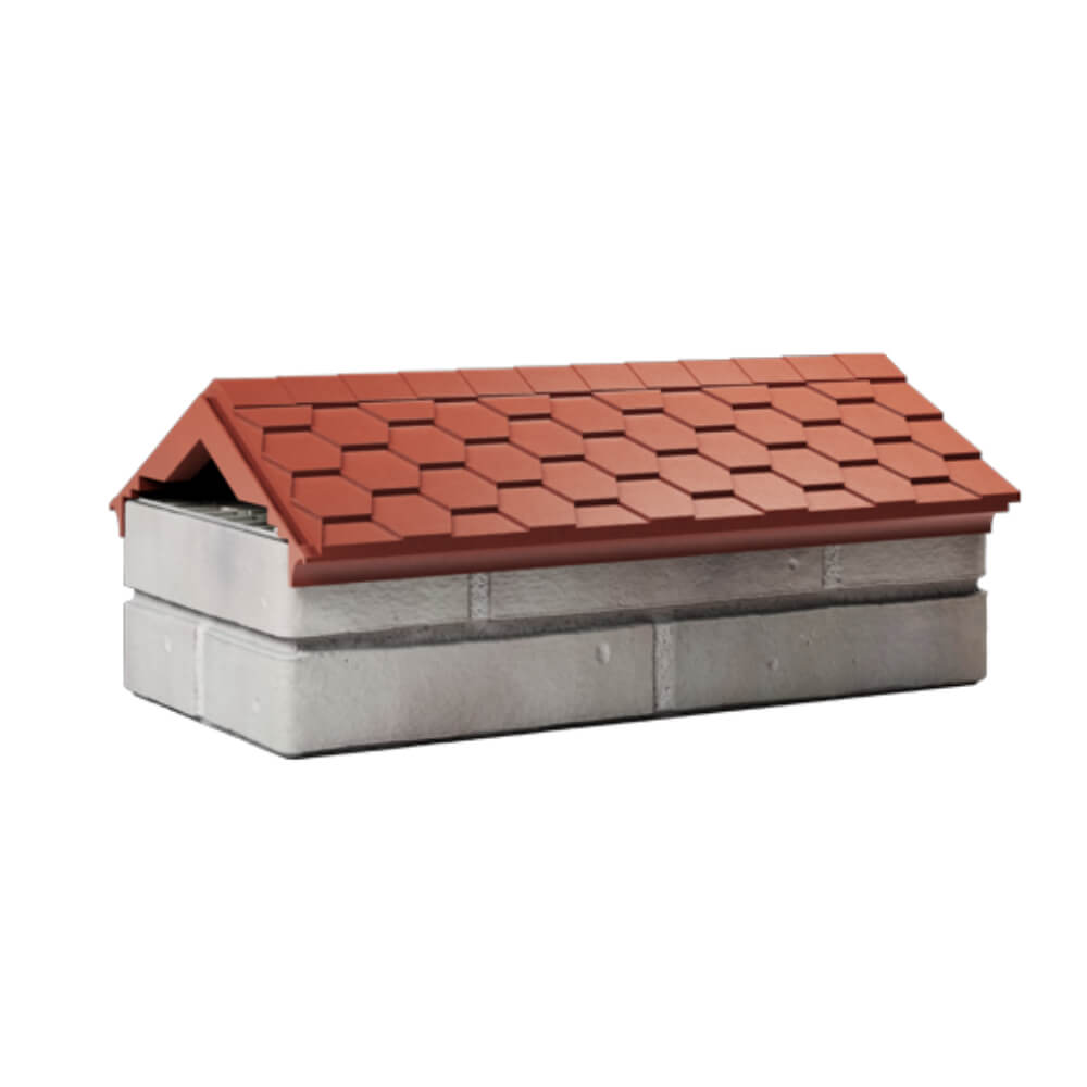 Парапет Zking Эверест Красный с посадкой на 1 кирпич (200/225/255мм) Краснодар фото