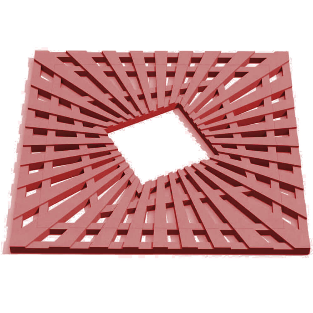 Приствольная решетка для дерева ZKING ATMOSPHERE 1.2х1.2м Красная Краснодар фото