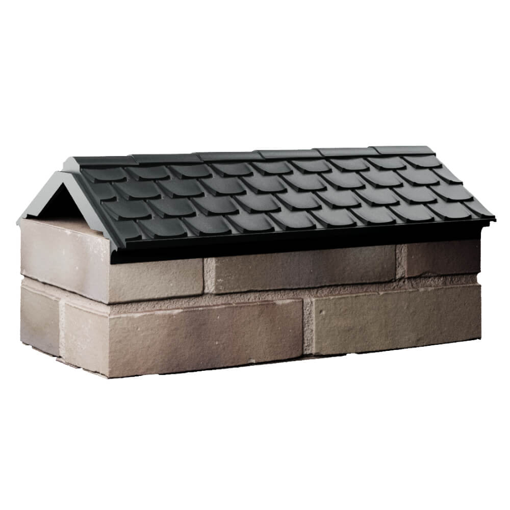 Парапет Zking Эльбрус Черный с посадкой на 1 кирпич (255мм) Краснодар фото