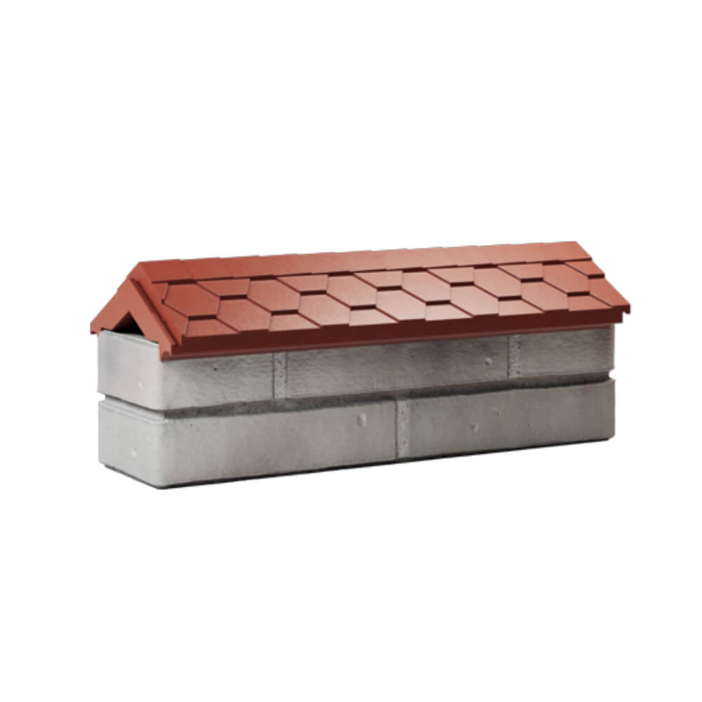 Парапет Zking Эверест Красный с посадкой на 0.5 кирпича (130мм) Краснодар фото