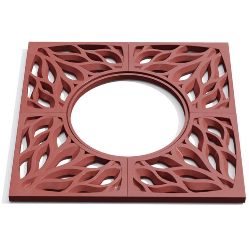 Приствольная решетка для дерева ZKING CRUST 1.2х1.2м Красная Краснодар фото