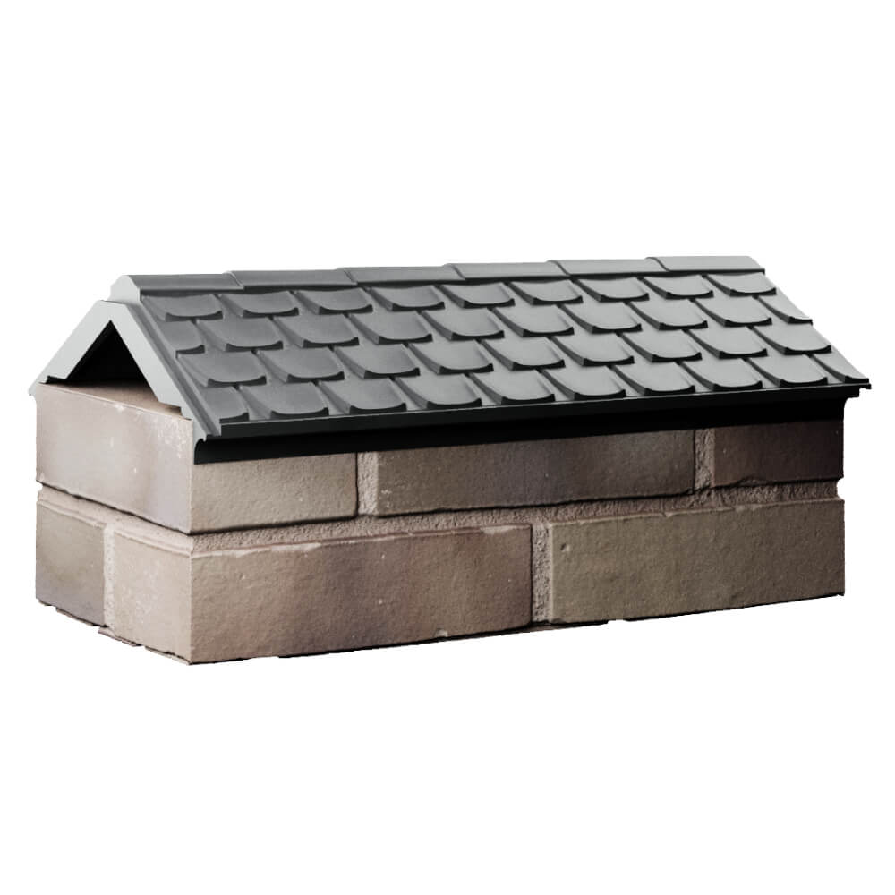 Парапет Zking Эльбрус Серый с посадкой на 1 кирпич (255мм) Краснодар фото