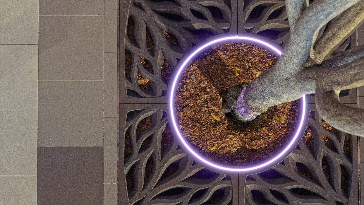 Приствольная решетка для дерева ZKING CRUST 1.2х1.2м Черная в Краснодаре фото