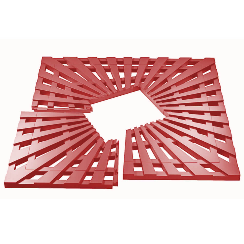 Приствольная решетка для дерева ZKING ATMOSPHERE 1.2х1.2м Красная в Краснодаре фото