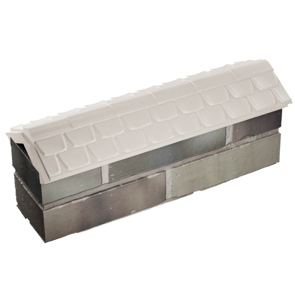 Парапет Zking Эльбрус Бежевый с посадкой на 0.5 кирпича (130мм) в Краснодаре фото