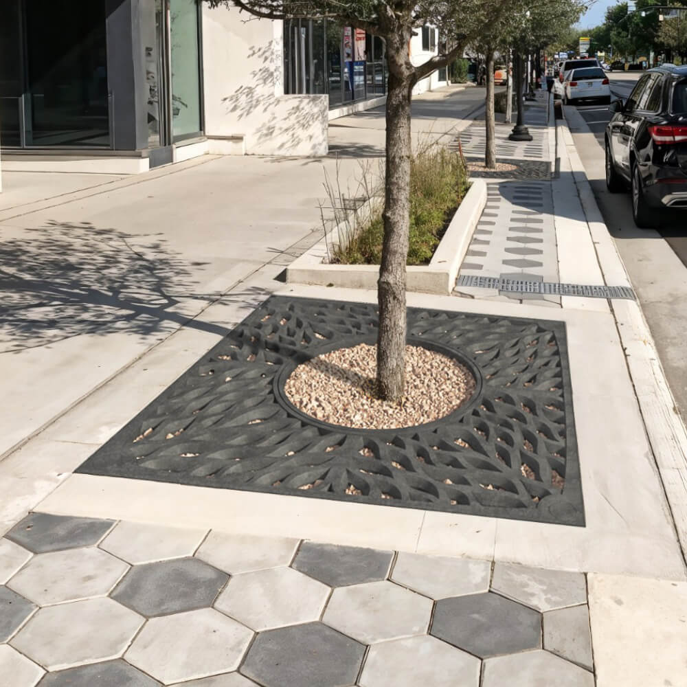 Приствольная решетка для дерева ZKING CRUST 2х2м Черная в Краснодаре фото