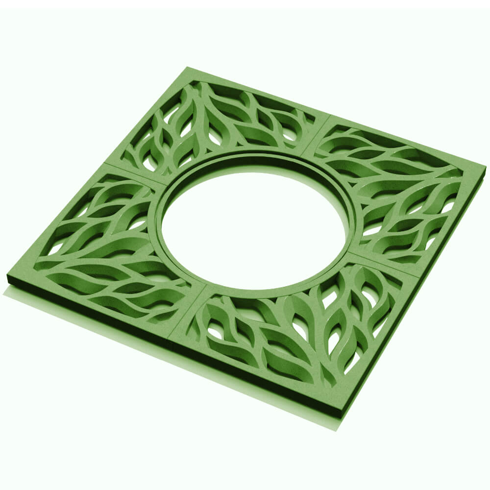 Приствольная решетка для дерева ZKING CRUST 1.2х1.2м Зеленая в Краснодаре фото