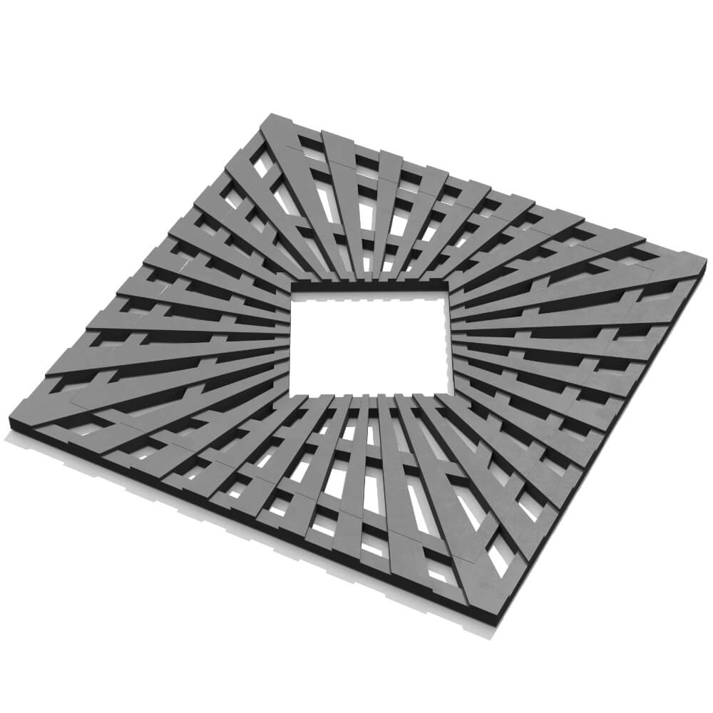 Приствольная решетка для дерева ZKING ATMOSPHERE 1.2х1.2м Серая в Краснодаре фото