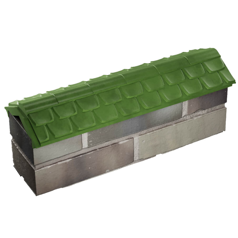 Парапет Zking Эльбрус Зеленый с посадкой на 0.5 кирпича (130мм) в Краснодаре фото