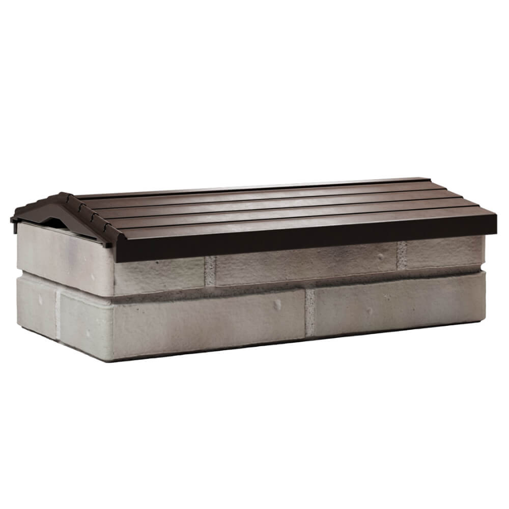 Парапет Zking Бона ХайТек Коричневый с посадкой на 1 кирпич (200/225/255мм)