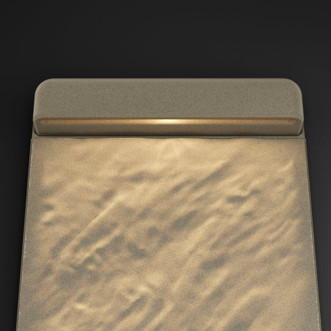 LED Светильник для шаговой плиты STONE Светлая Галька 330х75х98мм в Краснодаре фото