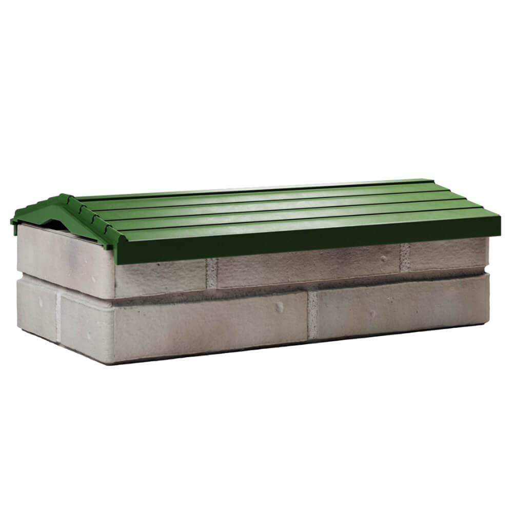 Парапет Zking Бона ХайТек Зеленый с посадкой на 1 кирпич (200/225/255мм) в Краснодаре фото